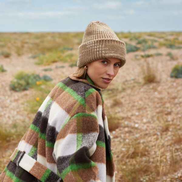 Chunky Knitted Patch Beanie Thumbnail